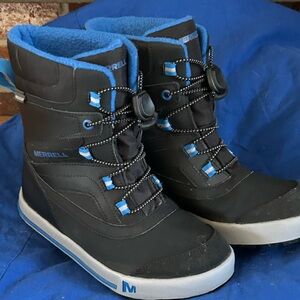 Merrell Black and Blue Snow Boots